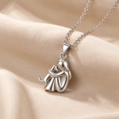 Collana Abbraccio Eterno, ciondolo gatto