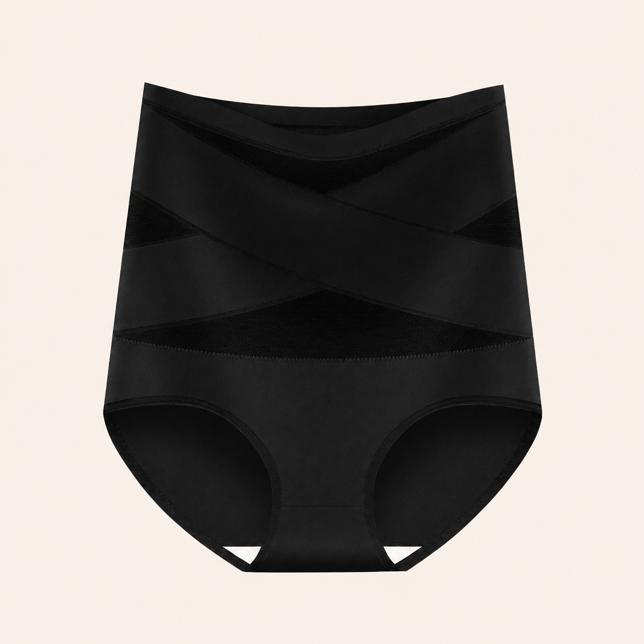 Slip Modellante Vita Alta a Controllo Addome con Fascia Incrociata