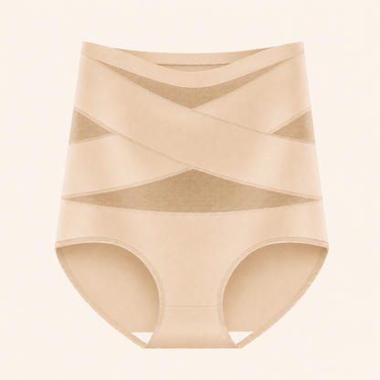 Slip Modellante Vita Alta a Controllo Addome con Fascia Incrociata