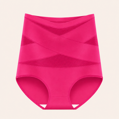Slip Modellante Vita Alta a Controllo Addome con Fascia Incrociata