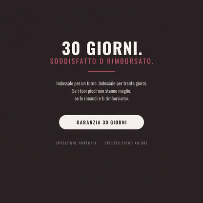 Garanzia 30 giorni soddisfatto o rimborsato